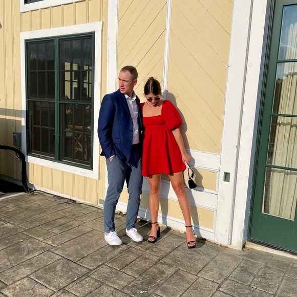 Free People Red Mini Dress - Picture 3 of 3